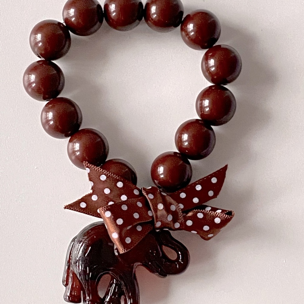 Brown elephant bracelet